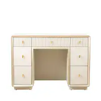 Amelie Cream Elm 7 Drawer Dressing Table | Home Luxe Interior