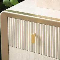 Amelie Cream Elm 7 Drawer Dressing Table | Home Luxe Interior