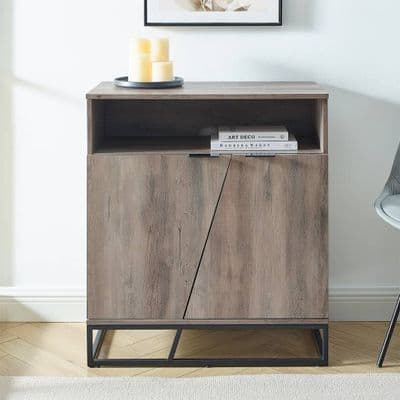 Angle Design 2 Door Accent Sideboard Grey Wash