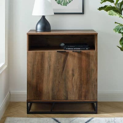 Angle Design 2 Door Accent Sideboard Reclaimed Wood