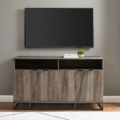 Angle Design 3 Door Accent Sideboard Grey Wash