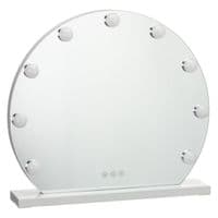 Arched Hollywood LED Vanity Mirror - Lighted Makeup Mirror with Stand