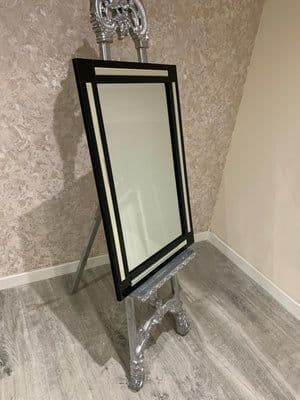 Aston Wall Mirror Black 120cm x 80cm | Home Luxe Interior