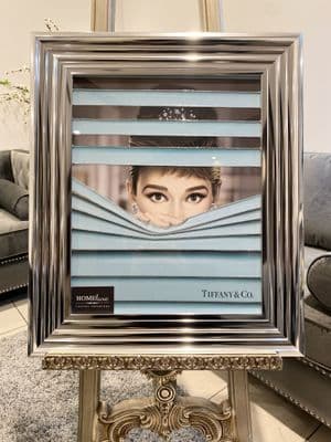 Audrey Hepburn & Co Aqua Wall Art Chrome