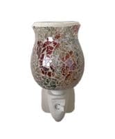 Autumn Crackle Tulip Mosaic Plug-In Oil Warmer