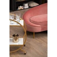 Avantis White Marble and Gold 2 Tier Drinks Trolley – Home Luxe Interior