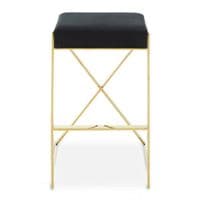 Azalea Black And Gold Finish Bar Stool – Home Luxe Interior