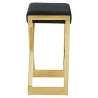 Azalea Black And Gold Finish Bar Stool – Home Luxe Interior