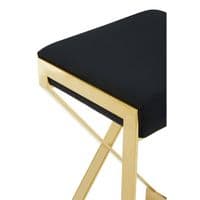 Azalea Black And Gold Finish Bar Stool – Home Luxe Interior