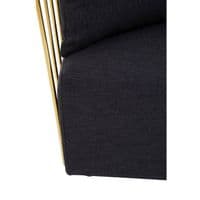 Azalea Black Fabric and Metal Chair – Home Luxe Interior