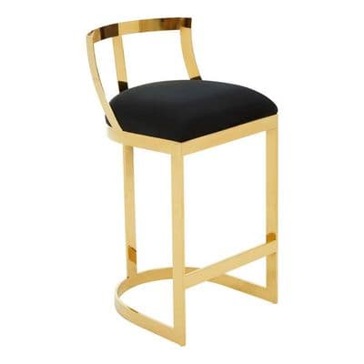 Azalea Black Velvet Bar Stool – Home Luxe Interior
