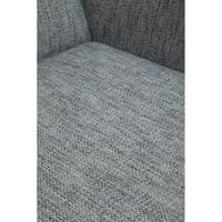 Azalea Grey Fabric Lounge Chair and Footstool Set – Home Luxe Interior