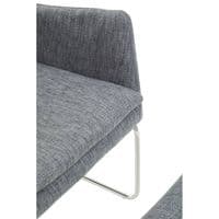 Azalea Grey Fabric Lounge Chair and Footstool Set – Home Luxe Interior