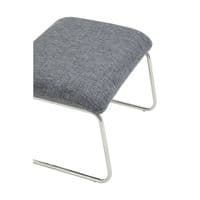 Azalea Grey Fabric Lounge Chair and Footstool Set – Home Luxe Interior