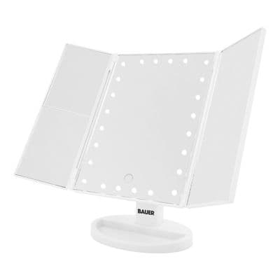 Bauer LED Foldable Mirror - White ✨