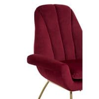 Billi Wine Velvet Lounge Chair | Home Luxe Interior