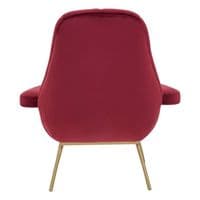 Billi Wine Velvet Lounge Chair | Home Luxe Interior