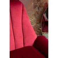 Billi Wine Velvet Lounge Chair | Home Luxe Interior