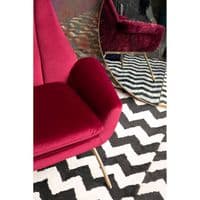 Billi Wine Velvet Lounge Chair | Home Luxe Interior