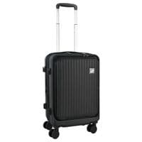 Black Charging Cabin Case - Hardshell Carry On Suitcase with USB Port
