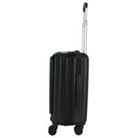 Black Charging Cabin Case - Hardshell Carry On Suitcase with USB Port