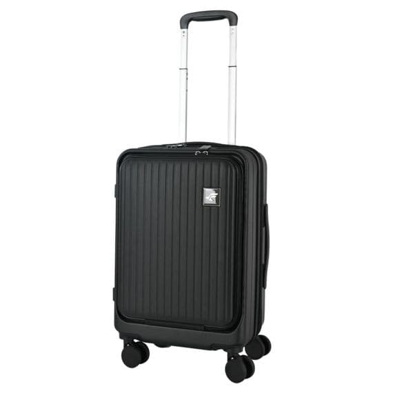 Black Charging Cabin Case - Hardshell Carry On Suitcase with USB Port