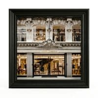Black Step Frame Dolce & Gabbana Luxury Fashion Wall Art 40x40cm