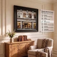 Black Step Frame Dolce & Gabbana Luxury Fashion Wall Art 40x40cm