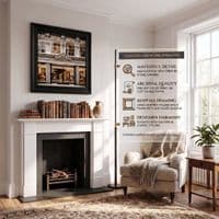Black Step Frame Dolce & Gabbana Luxury Fashion Wall Art 40x40cm