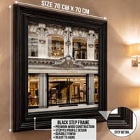 Black Step Frame Dolce & Gabbana Luxury Fashion Wall Art 70x70cm Print