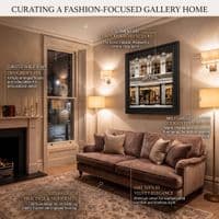 Black Step Frame Dolce & Gabbana Luxury Fashion Wall Art 70x70cm Print