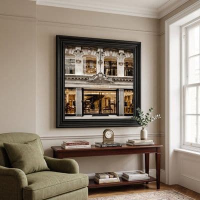 Black Step Frame Dolce & Gabbana Luxury Fashion Wall Art 70x70cm Print