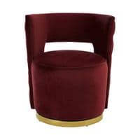 Bola Wine Velvet Chair | Home Luxe Interior
