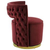 Bola Wine Velvet Chair | Home Luxe Interior