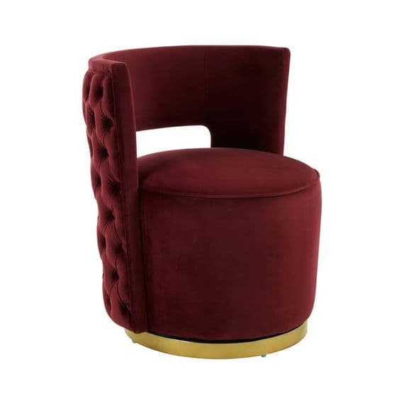 Bola Wine Velvet Chair Home Luxe Interior