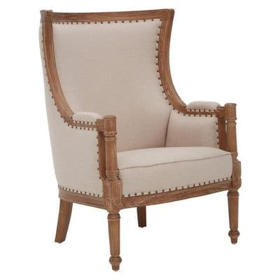 Cabra High Back Cream Chair – Home Luxe Interior.