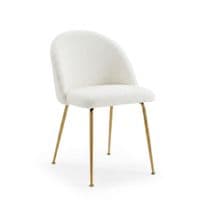 Callie Teddy Chair – Soft Plush Fabric Dining & Accent Chair