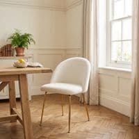 Callie Teddy Chair – Soft Plush Fabric Dining & Accent Chair