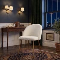 Callie Teddy Chair – Soft Plush Fabric Dining & Accent Chair