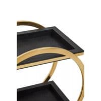 Cardoba Two Tier Black Serving Trolley – Home Luxe Interior