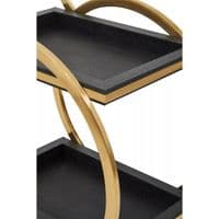 Cardoba Two Tier Black Serving Trolley – Home Luxe Interior
