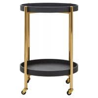 Cardoba Two Tier Black Tray Table Trolley – Home Luxe Interior