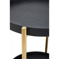 Cardoba Two Tier Black Tray Table Trolley – Home Luxe Interior