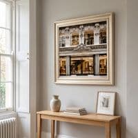Champagne Step Frame Dolce & Gabbana Wall Art 70x70cm