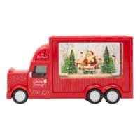 Christmas Red Truck With LED Spinning Glitter  🎅🎄