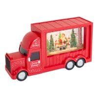 Christmas Red Truck With LED Spinning Glitter  🎅🎄