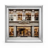 Chrome Step Frame Dolce & Gabbana Luxury Fashion Wall Art 40x40cm
