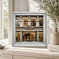 Chrome Step Frame Dolce & Gabbana Luxury Fashion Wall Art 40x40cm