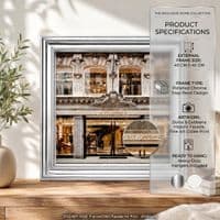 Chrome Step Frame Dolce & Gabbana Luxury Fashion Wall Art 40x40cm