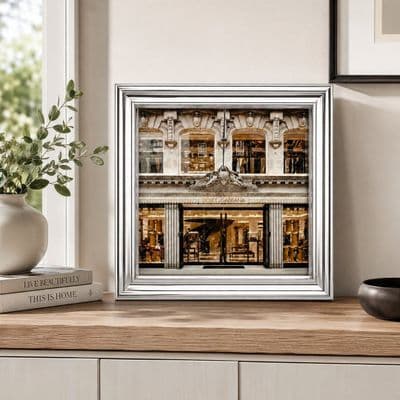 Chrome Step Frame Dolce & Gabbana Luxury Fashion Wall Art 40x40cm